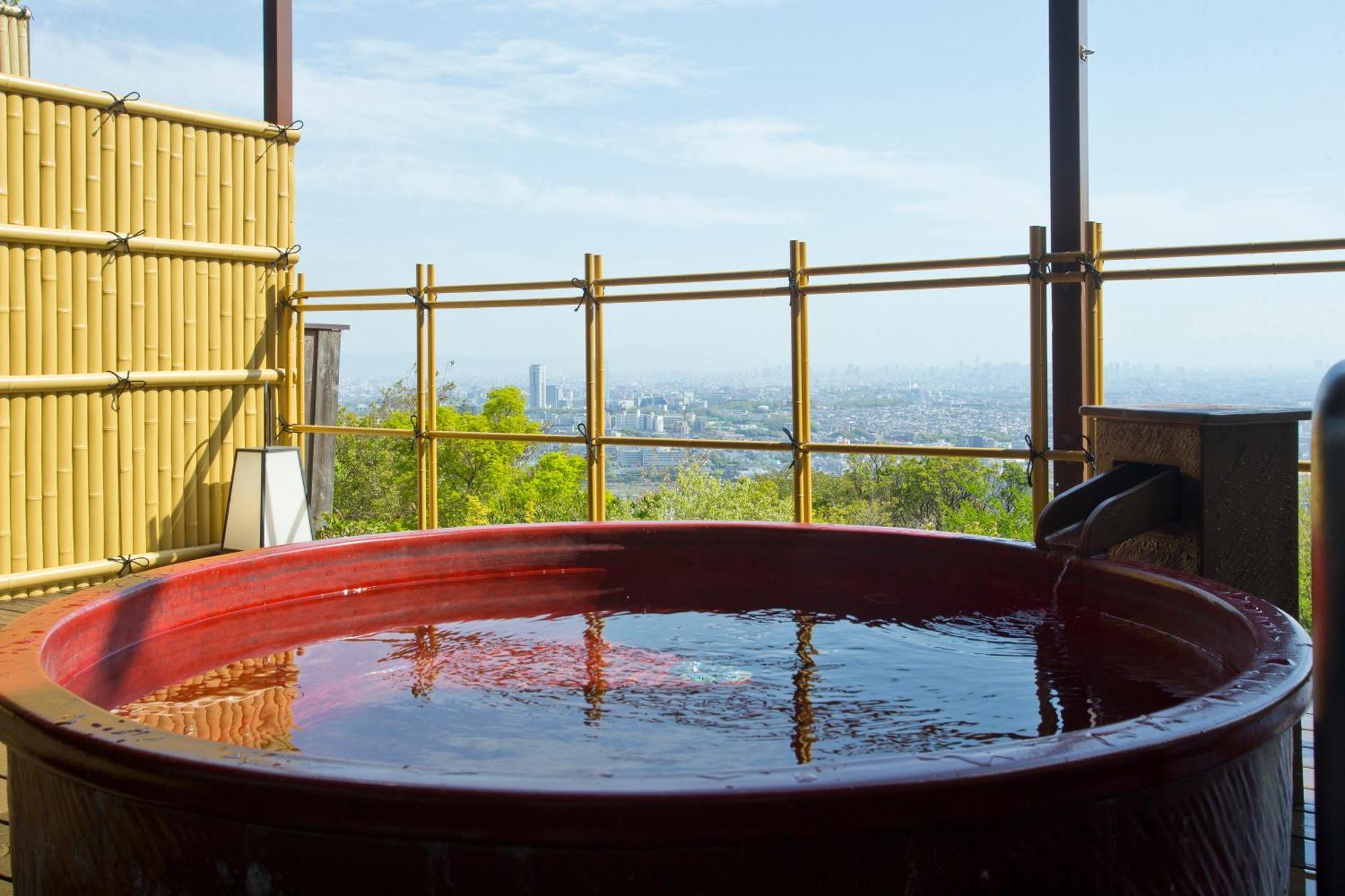 山荘 風の杜 Sanso Kazenomori Minoh Exterior foto